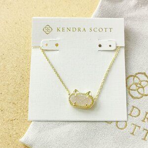 NEW Kendra Scott Gold Drusy Elisa Cat Necklace